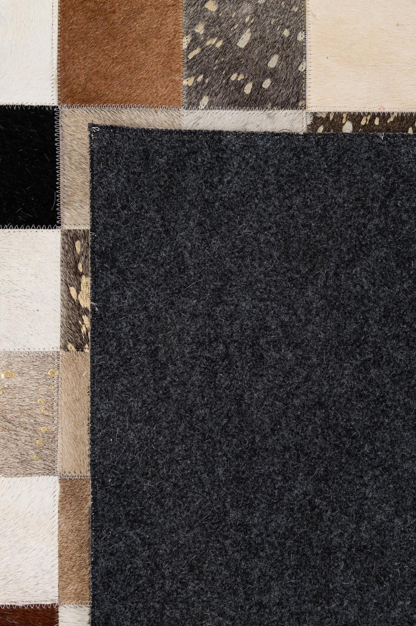 8' x 9' 10 Cowhide - Patchwork Rug