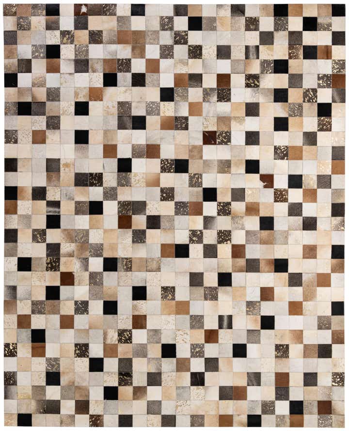 8' x 9' 10 Cowhide - Patchwork Rug