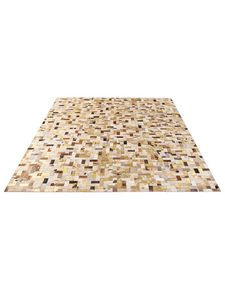 Detail image of 7' 11 x 10' 1 Cowhide - Patchwork Rug