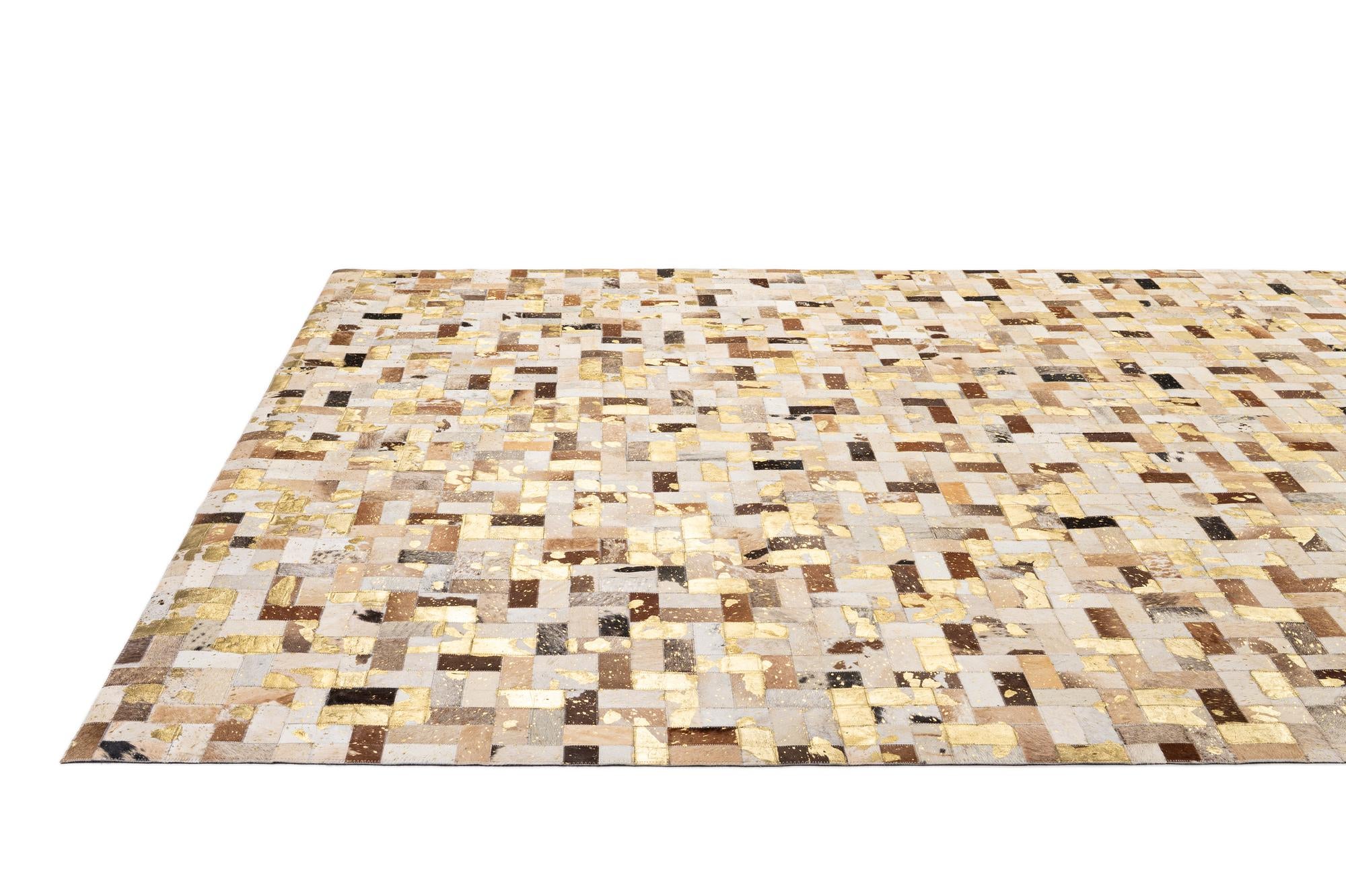7' 11 x 10' 1 Cowhide - Patchwork Rug