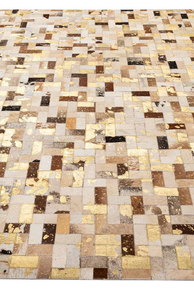 7' 11 x 10' 1 Cowhide - Patchwork Rug