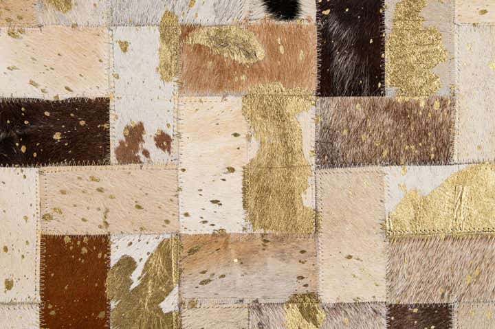 7' 11 x 10' 1 Cowhide - Patchwork Rug
