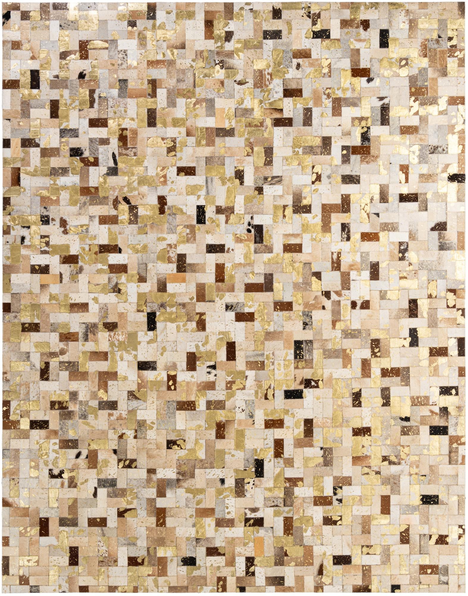 7' 11 x 10' 1 Cowhide - Patchwork Rug