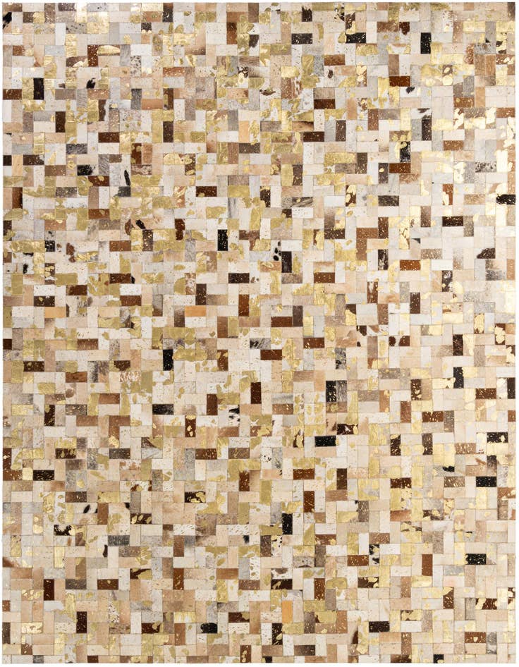 Detail image of 7' 11 x 10' 1 Cowhide - Patchwork Rug