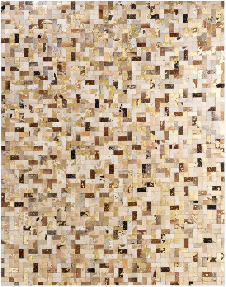 Detail image of 7' 11 x 10' 1 Cowhide - Patchwork Rug