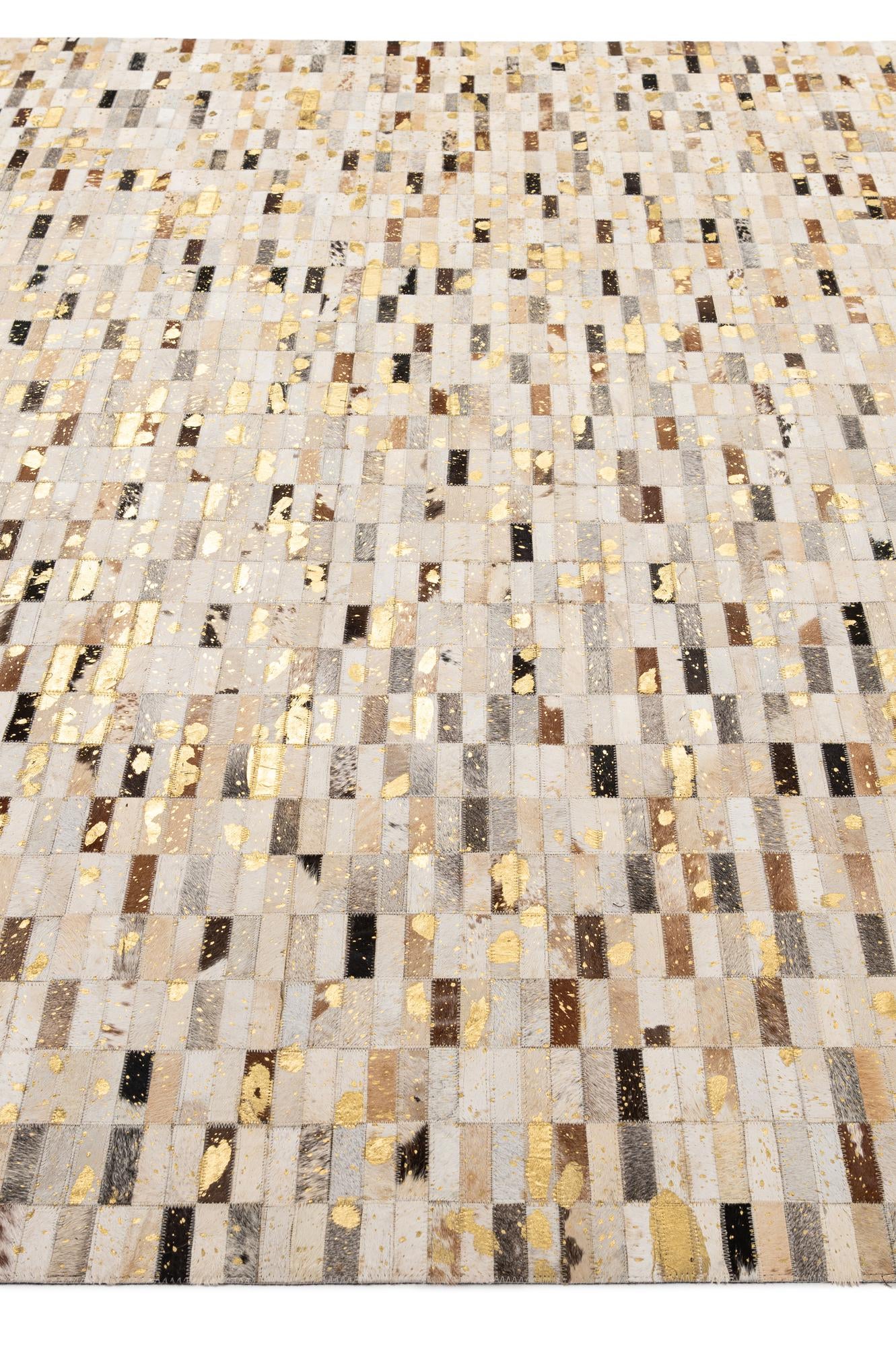 7' 11 x 10' 1 Cowhide - Patchwork Rug