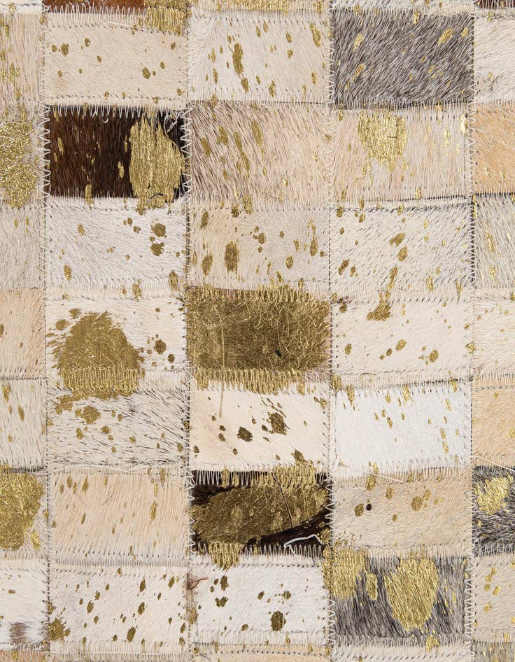 Detail image of 7' 11 x 10' 1 Cowhide - Patchwork Rug