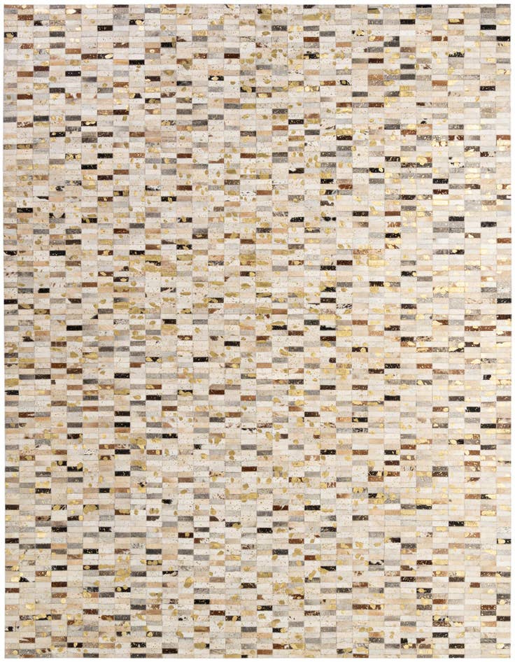Detail image of 7' 11 x 10' 1 Cowhide - Patchwork Rug