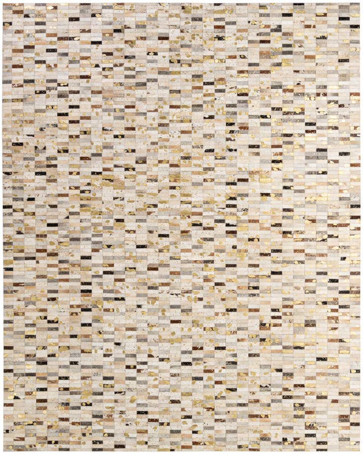 Detail image of 7' 11 x 10' 1 Cowhide - Patchwork Rug