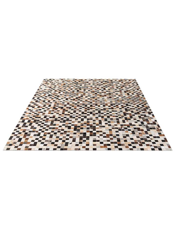 7' 11 x 9' 11 Cowhide - Patchwork Rug