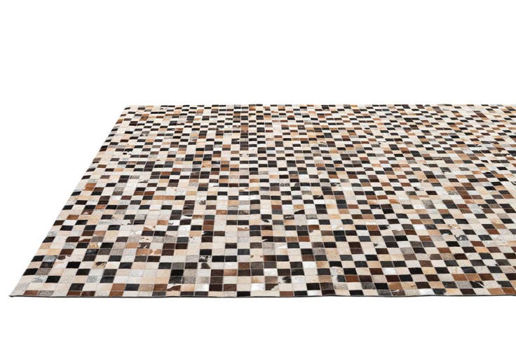 Detail image of 7' 11 x 9' 11 Cowhide - Patchwork Rug