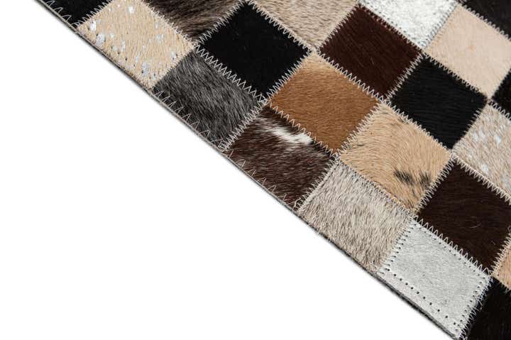 7' 11 x 9' 11 Cowhide - Patchwork Rug