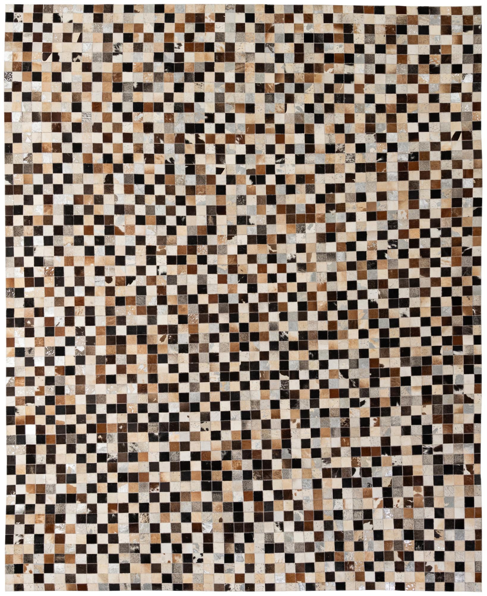 7' 11 x 9' 11 Cowhide - Patchwork Rug