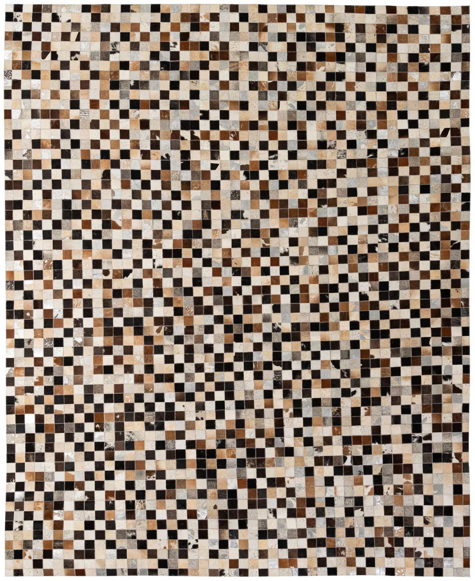 7' 11 x 9' 11 Cowhide - Patchwork Rug