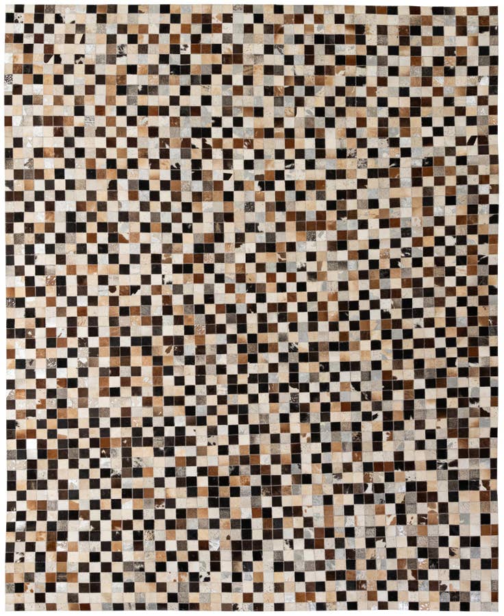 Detail image of 7' 11 x 9' 11 Cowhide - Patchwork Rug