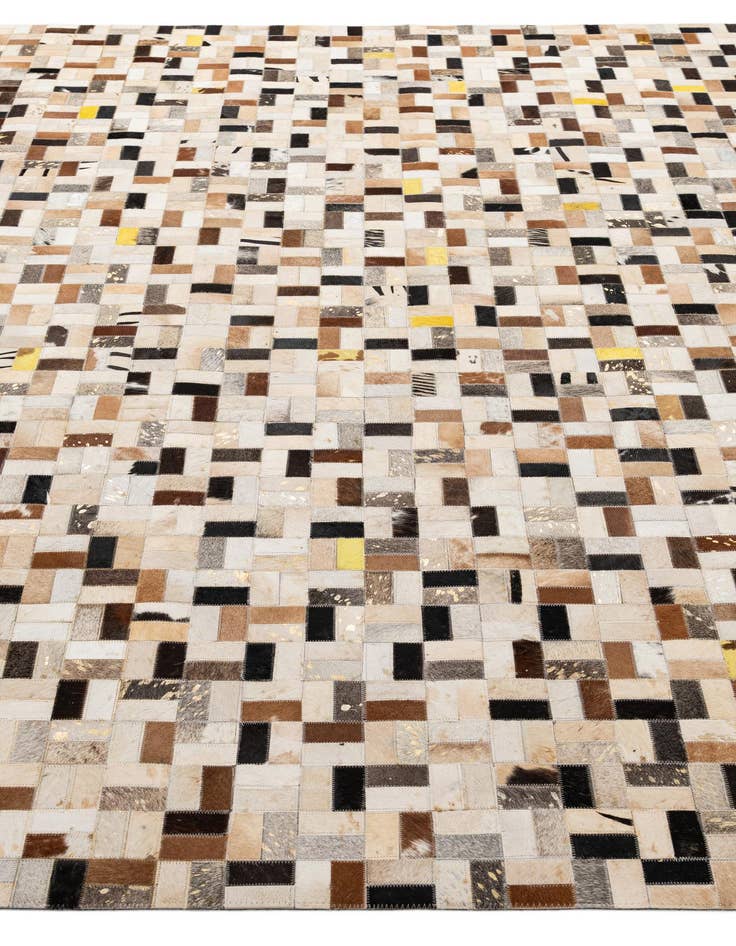Detail image of 8' 1 x 10' Cowhide - Patchwork Rug