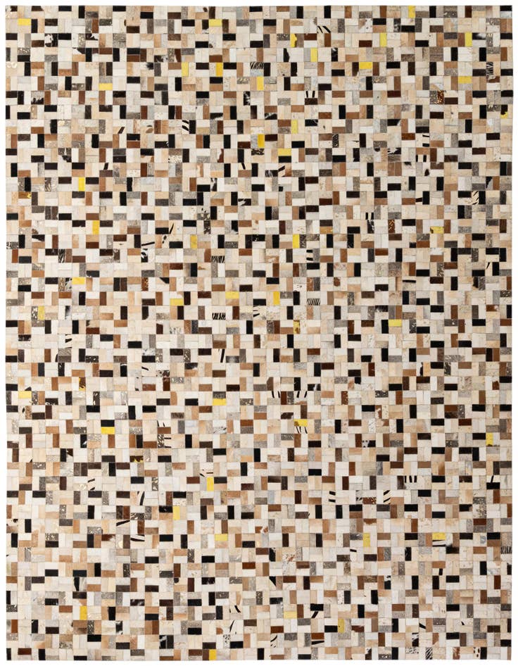 Detail image of 8' 1 x 10' Cowhide - Patchwork Rug