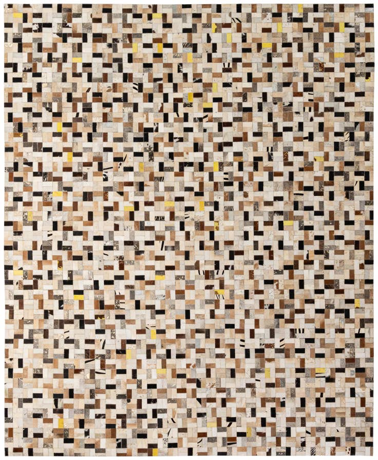 Detail image of 8' 1 x 10' Cowhide - Patchwork Rug