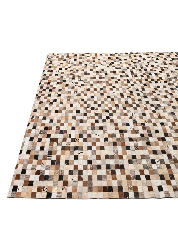 Detail image of 8' x 9' 10 Cowhide - Patchwork Rug