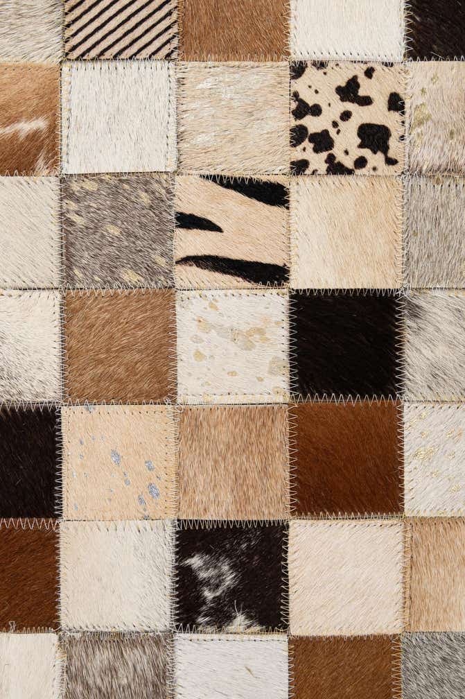 8' x 9' 10 Cowhide - Patchwork Rug