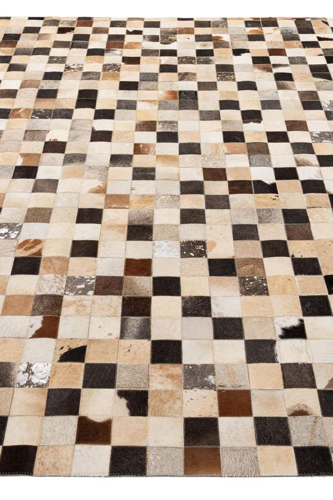 8' 1 x 9' 10 Cowhide - Patchwork Rug