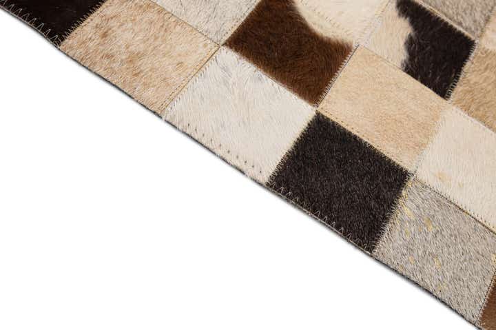 8' 1 x 9' 10 Cowhide - Patchwork Rug