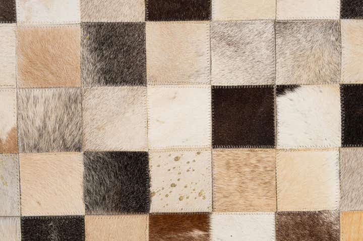 8' 1 x 9' 10 Cowhide - Patchwork Rug
