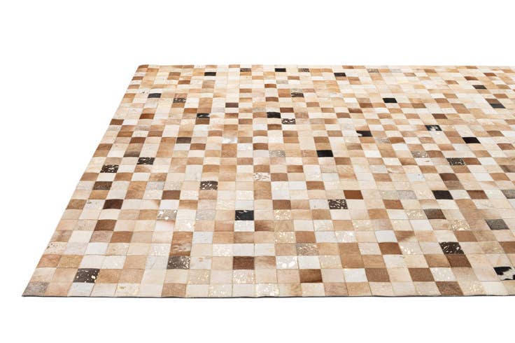 Detail image of 7' 11 x 9' 11 Cowhide - Patchwork Rug