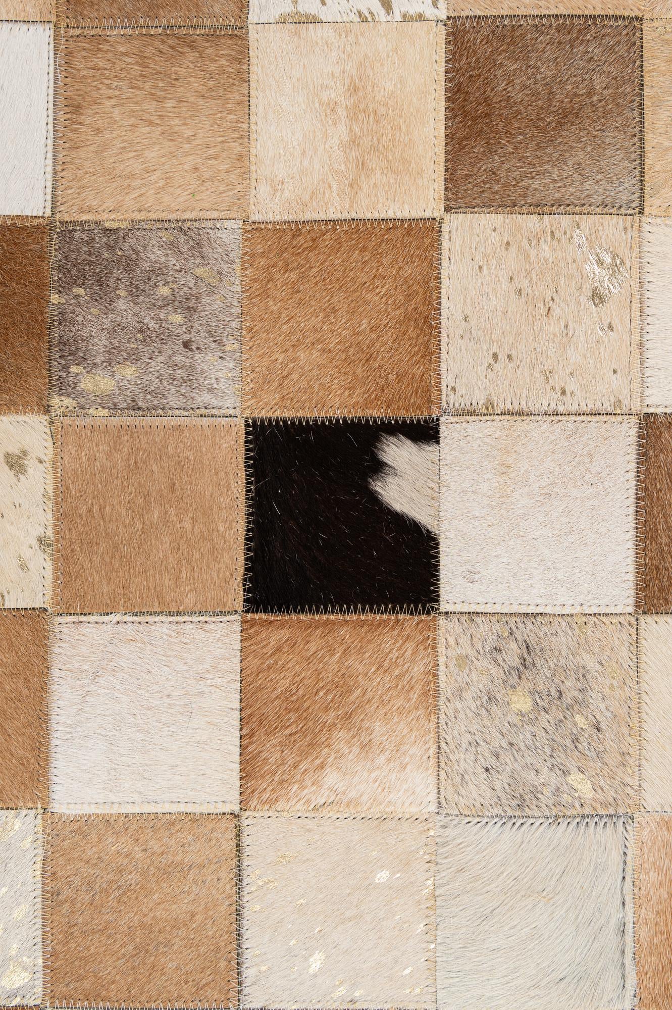 7' 11 x 9' 11 Cowhide - Patchwork Rug