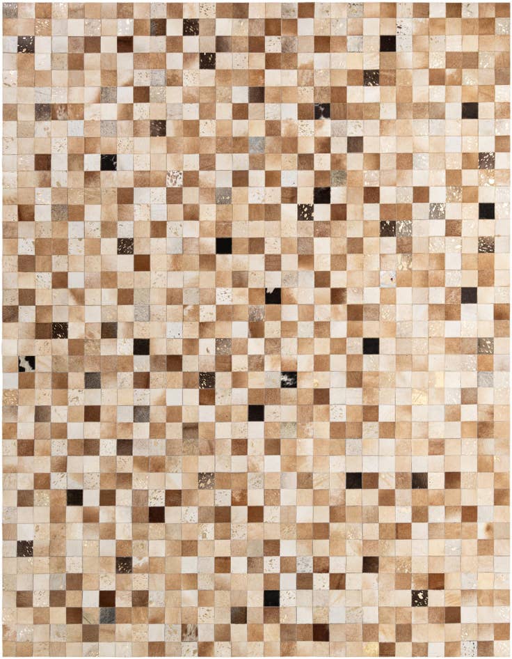 Detail image of 7' 11 x 9' 11 Cowhide - Patchwork Rug