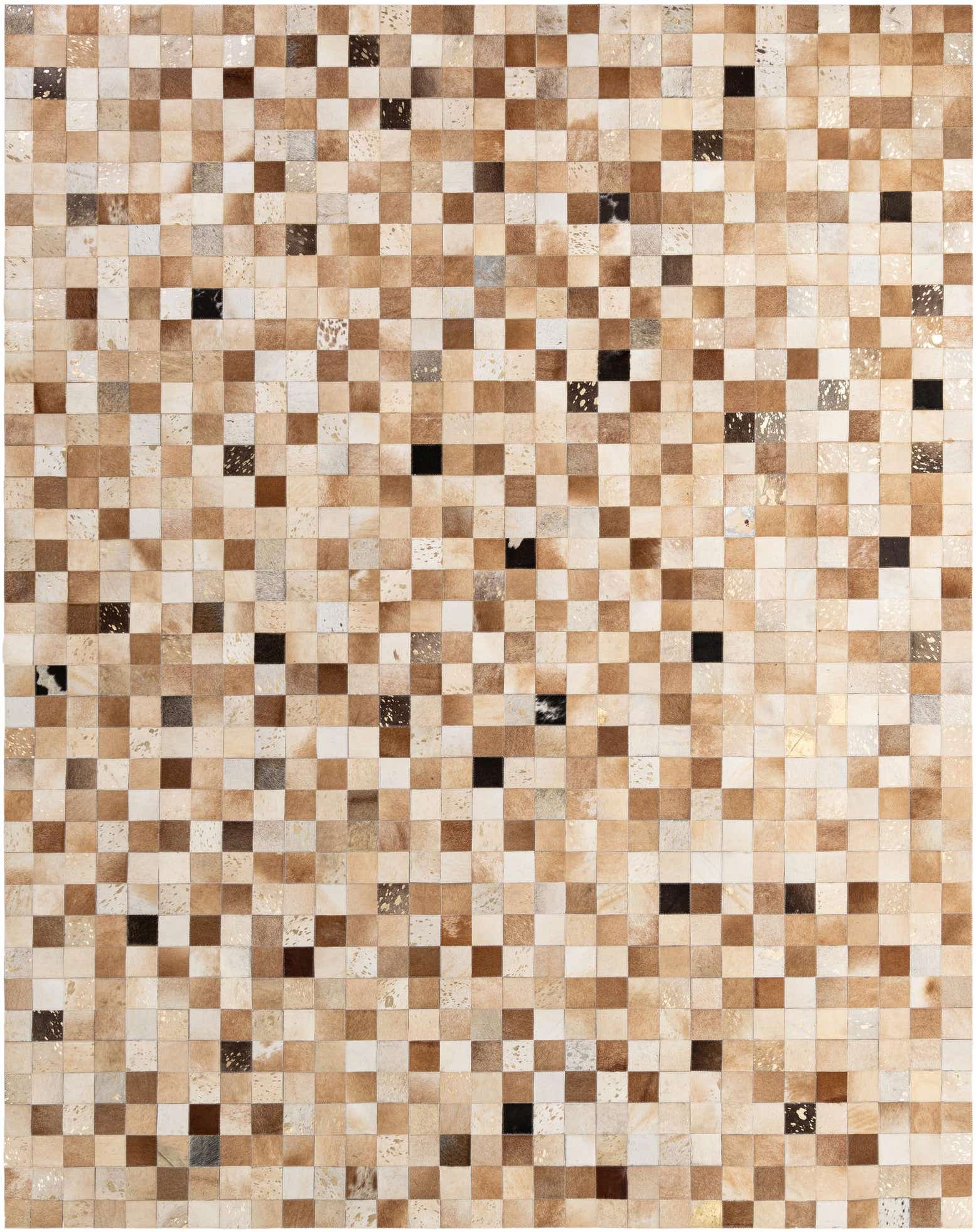 7' 11 x 9' 11 Cowhide - Patchwork Rug