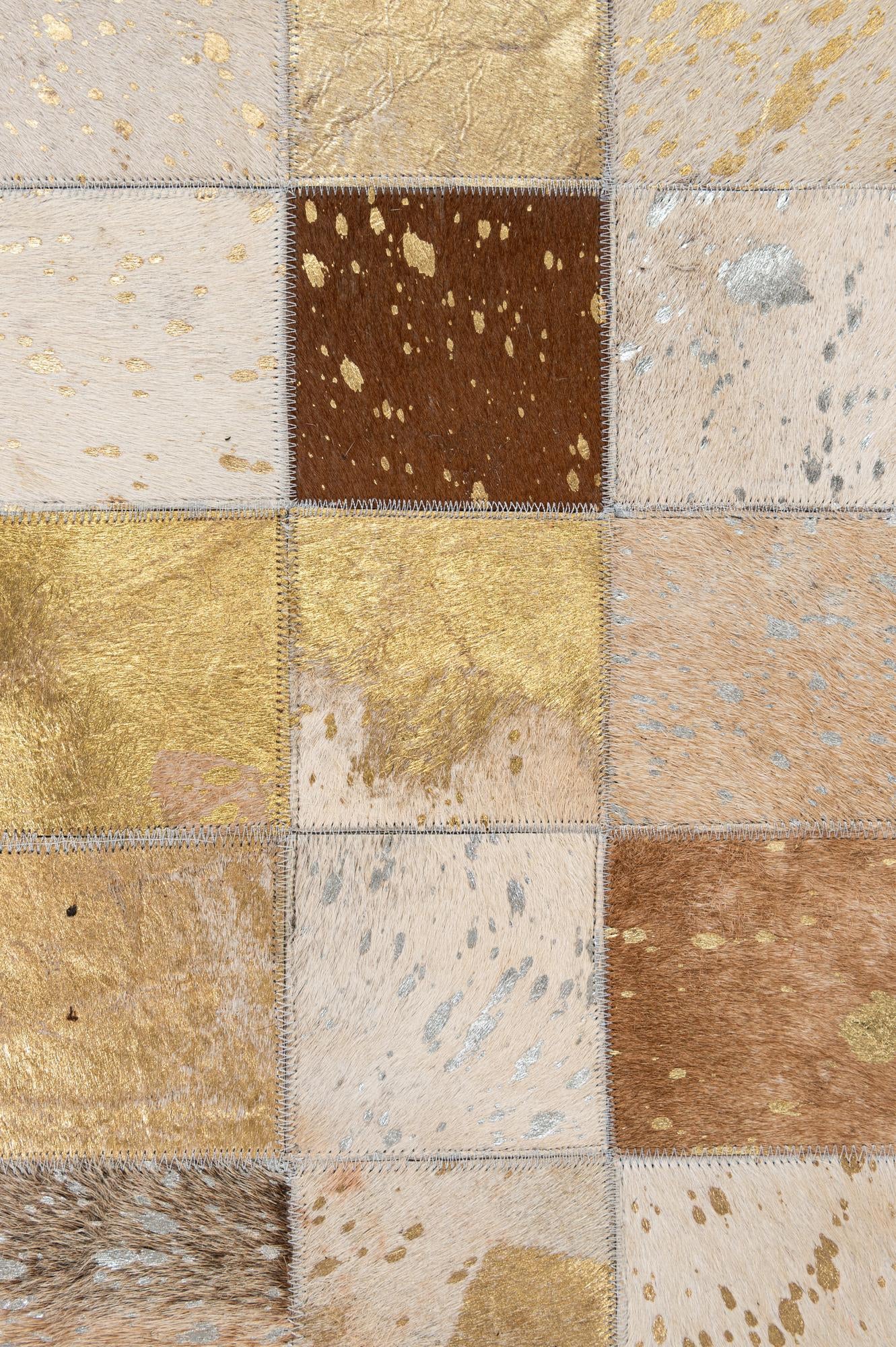 8' x 9' 10 Cowhide - Patchwork Rug