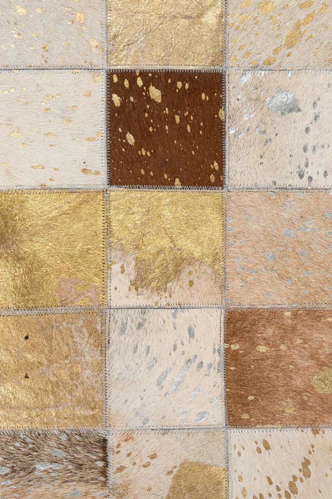 8' x 9' 10 Cowhide - Patchwork Rug