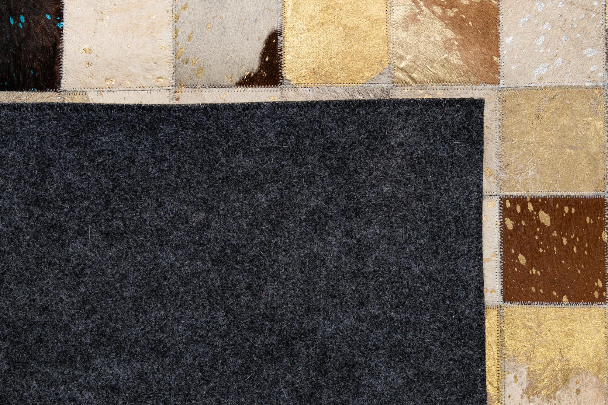 8' x 9' 10 Cowhide - Patchwork Rug