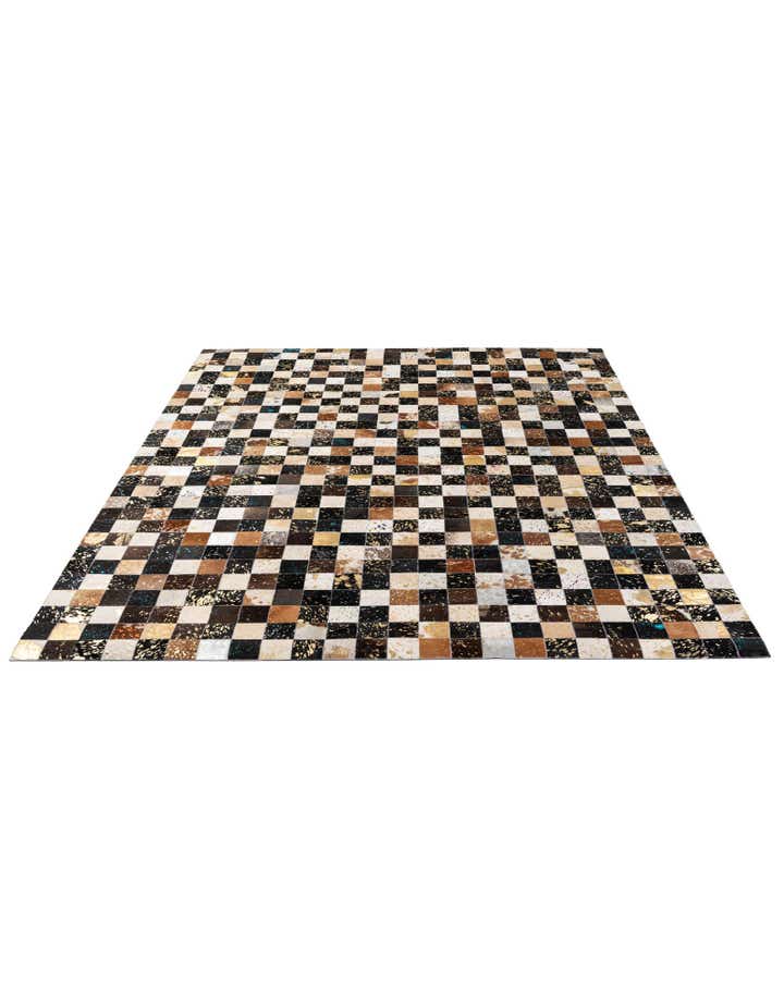7' 11 x 9' 11 Cowhide - Patchwork Rug