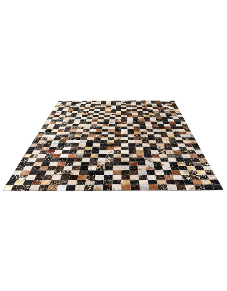 Detail image of 7' 11 x 9' 11 Cowhide - Patchwork Rug