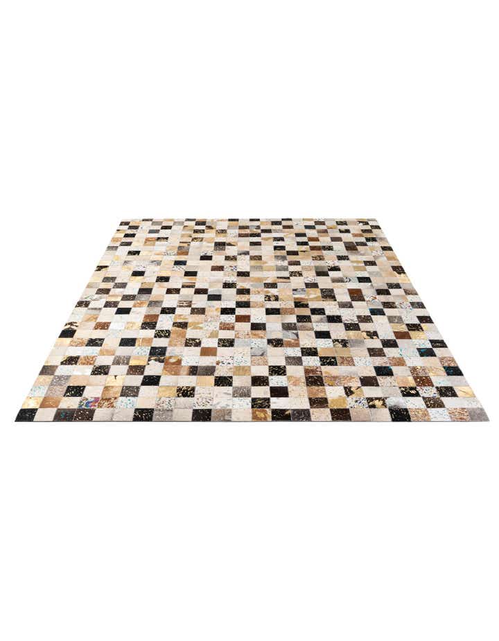 8' x 9' 10 Cowhide - Patchwork Rug