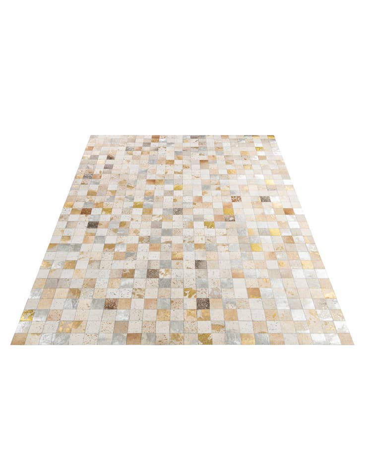 Detail image of 7' 11 x 9' 10 Cowhide - Patchwork Rug