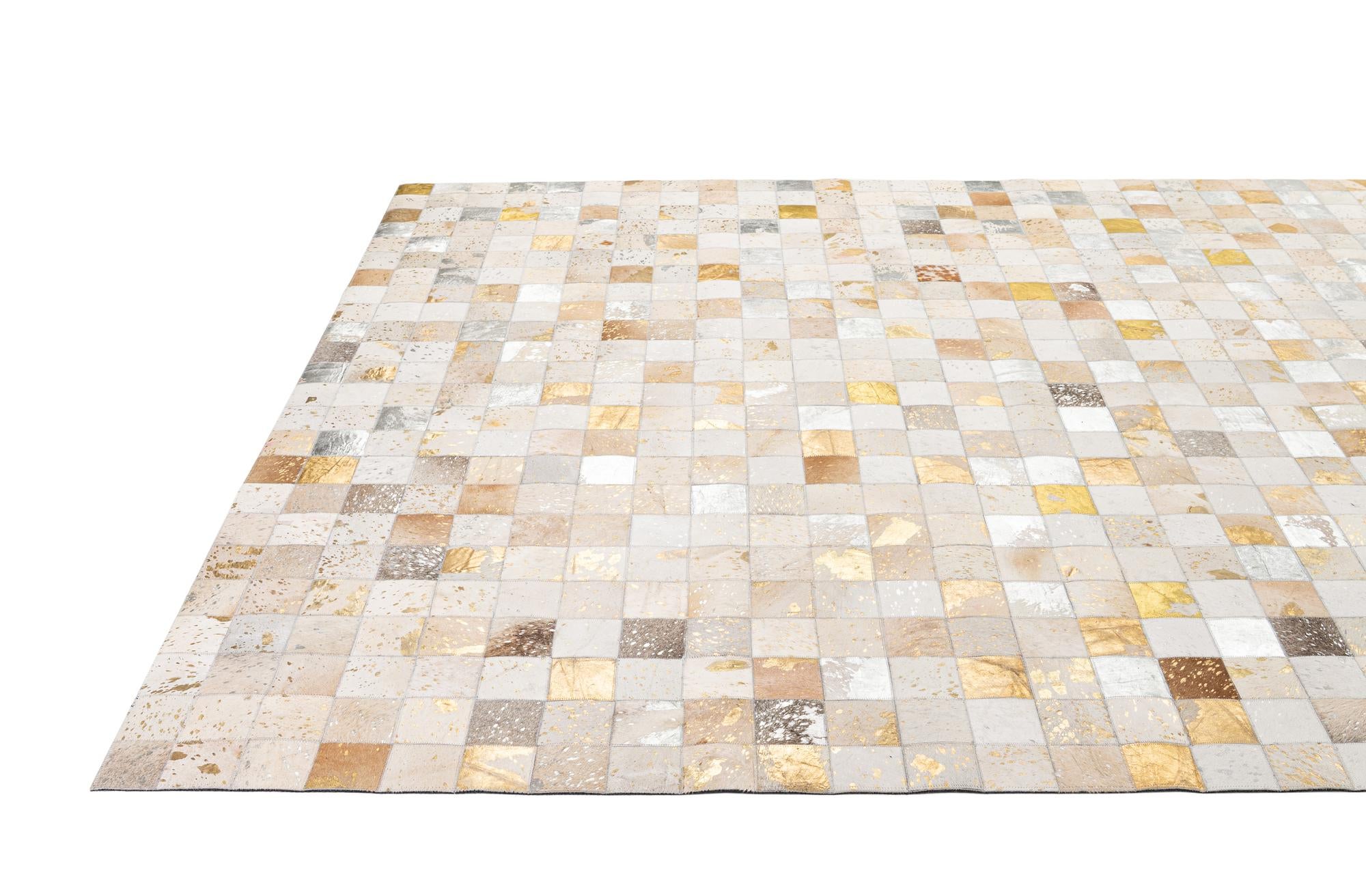 7' 11 x 9' 10 Cowhide - Patchwork Rug