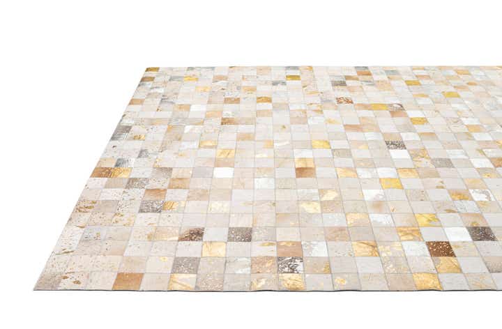 7' 11 x 9' 10 Cowhide - Patchwork Rug