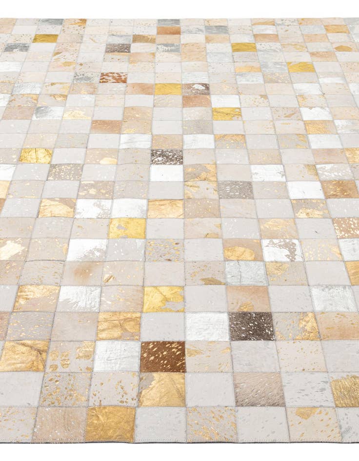 Detail image of 7' 11 x 9' 10 Cowhide - Patchwork Rug