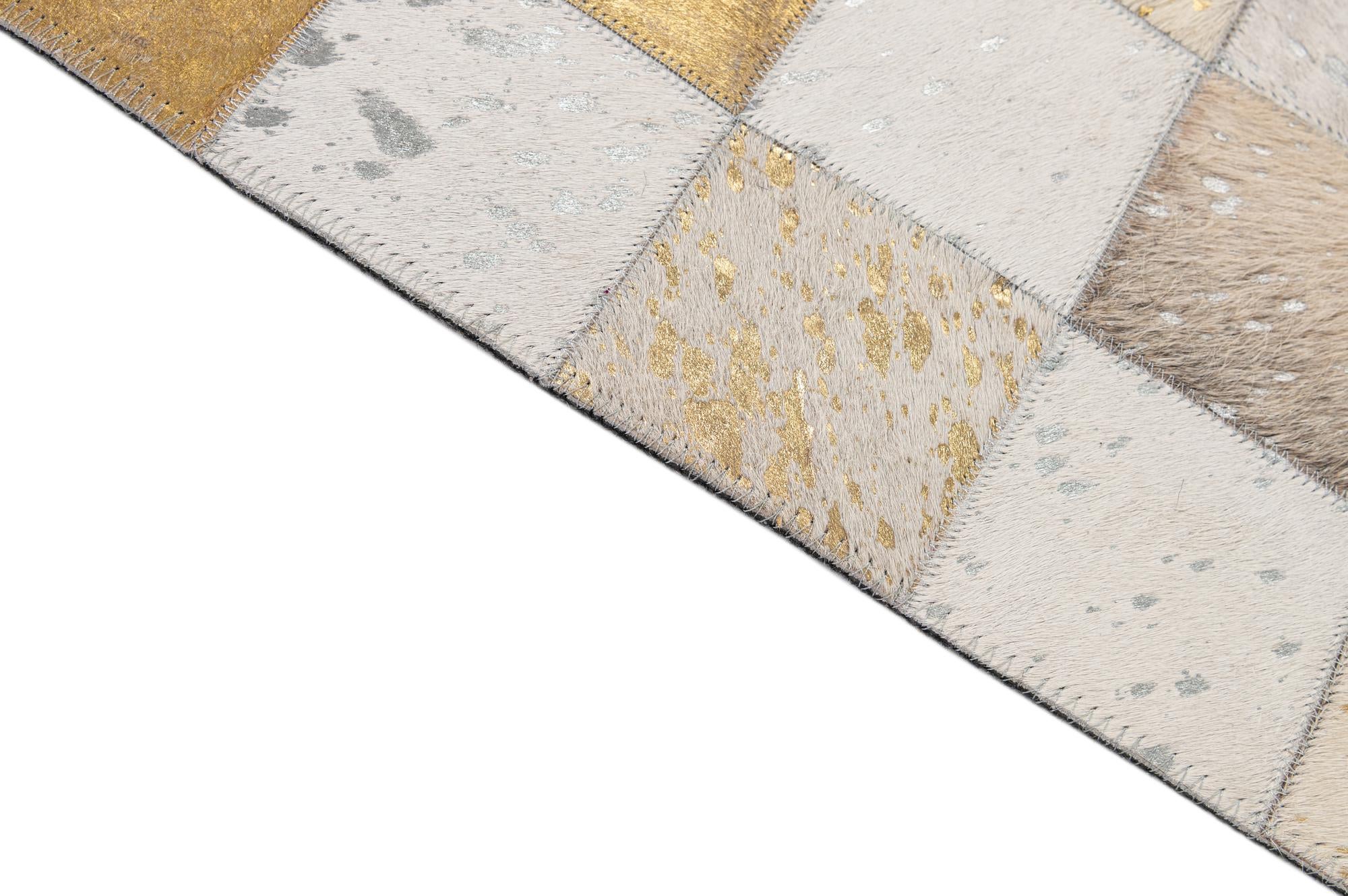 7' 11 x 9' 10 Cowhide - Patchwork Rug