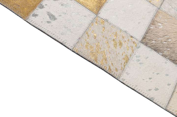7' 11 x 9' 10 Cowhide - Patchwork Rug