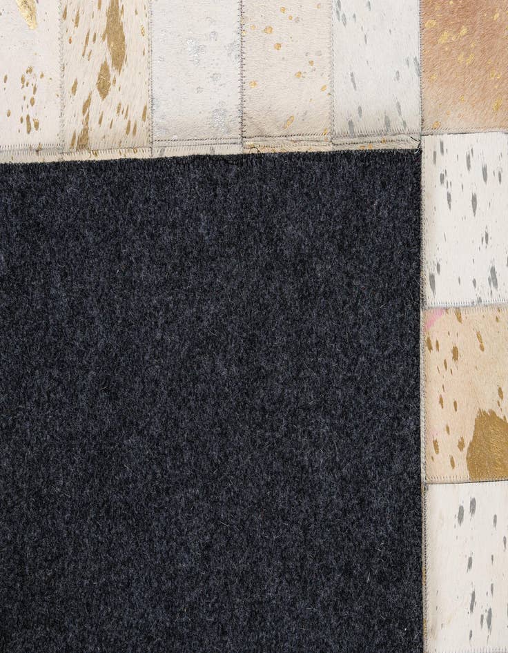 Detail image of 7' 11 x 9' 10 Cowhide - Patchwork Rug