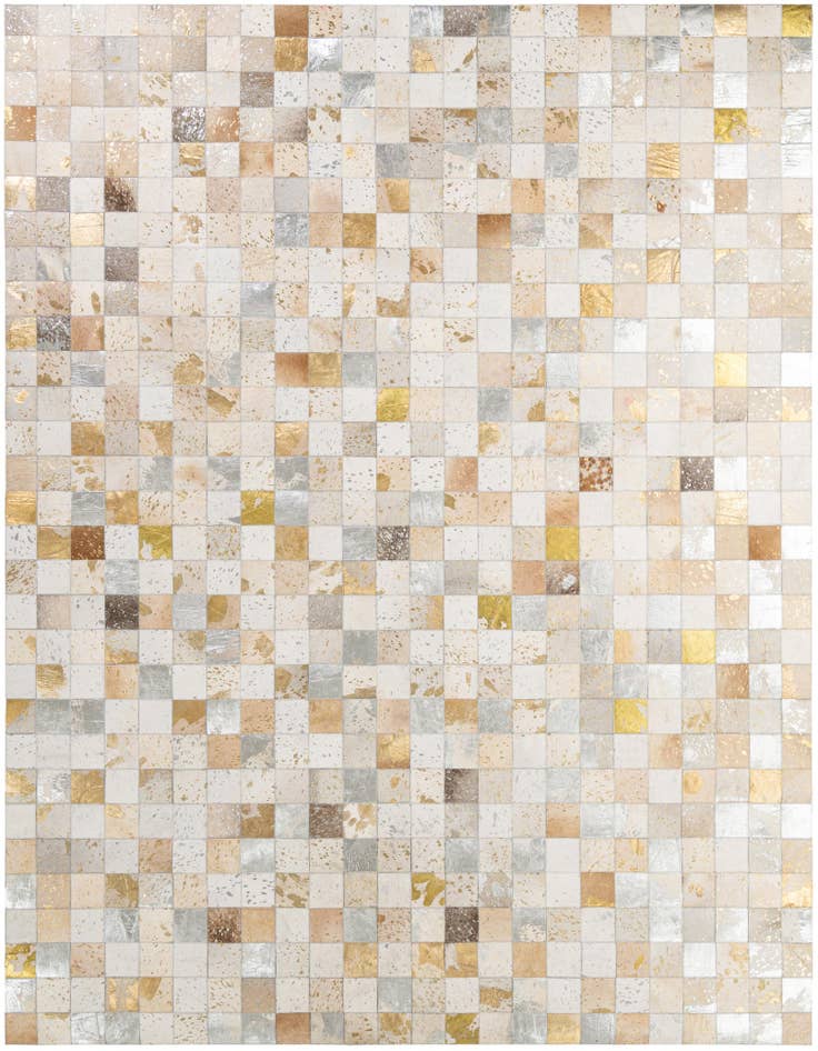 Detail image of 7' 11 x 9' 10 Cowhide - Patchwork Rug