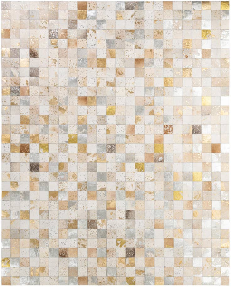 Detail image of 7' 11 x 9' 10 Cowhide - Patchwork Rug