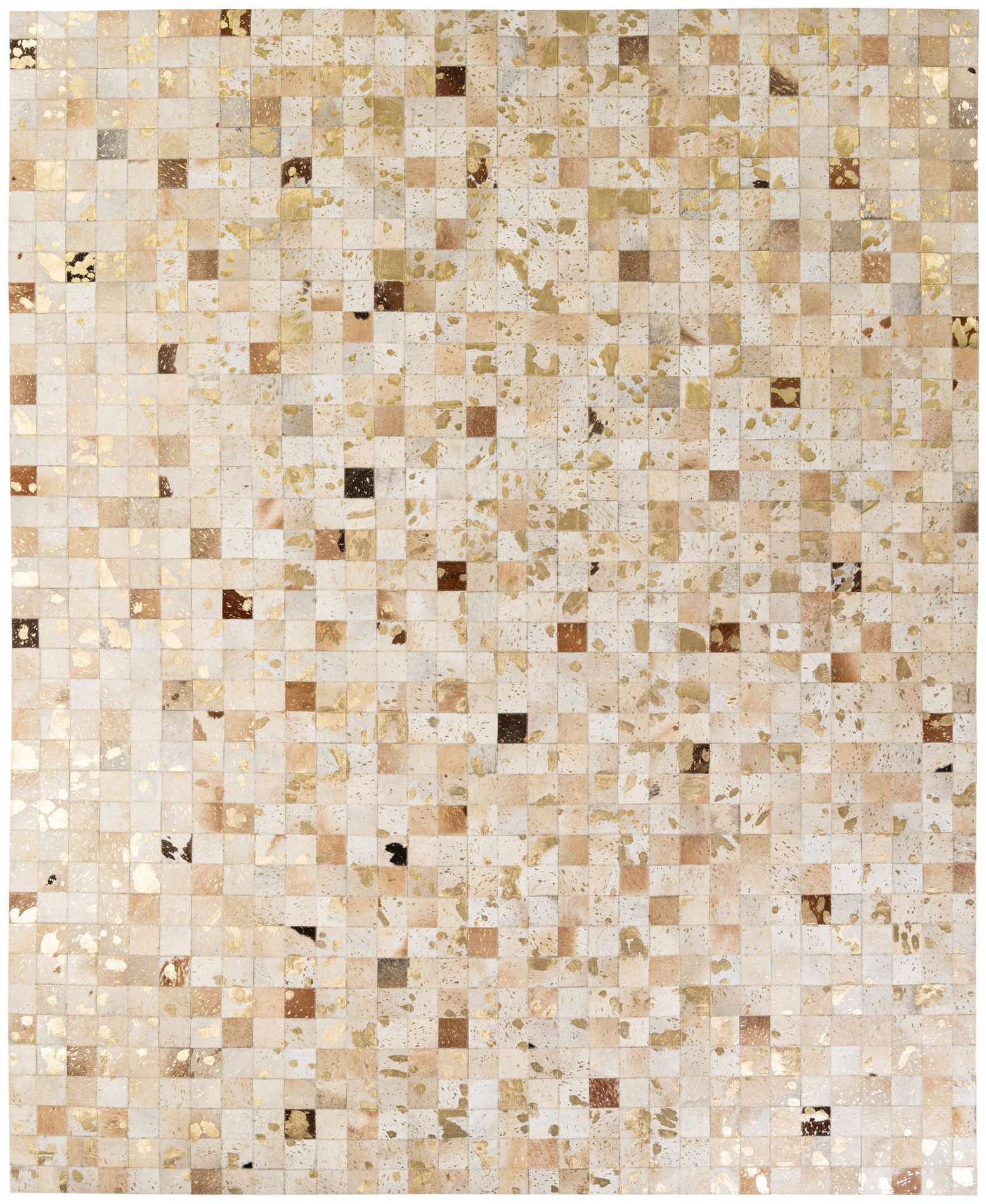 8' 1 x 9' 9 Cowhide - Patchwork Rug