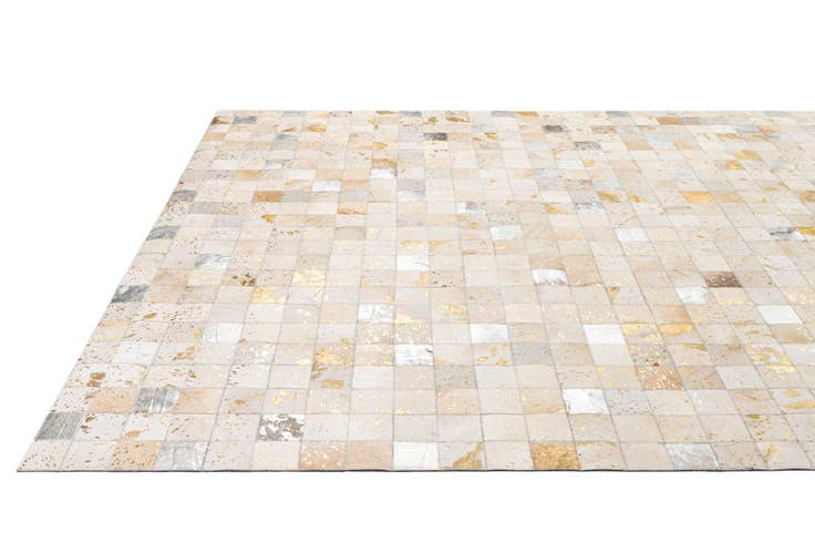 Detail image of 7' 11 x 9' 10 Cowhide - Patchwork Rug