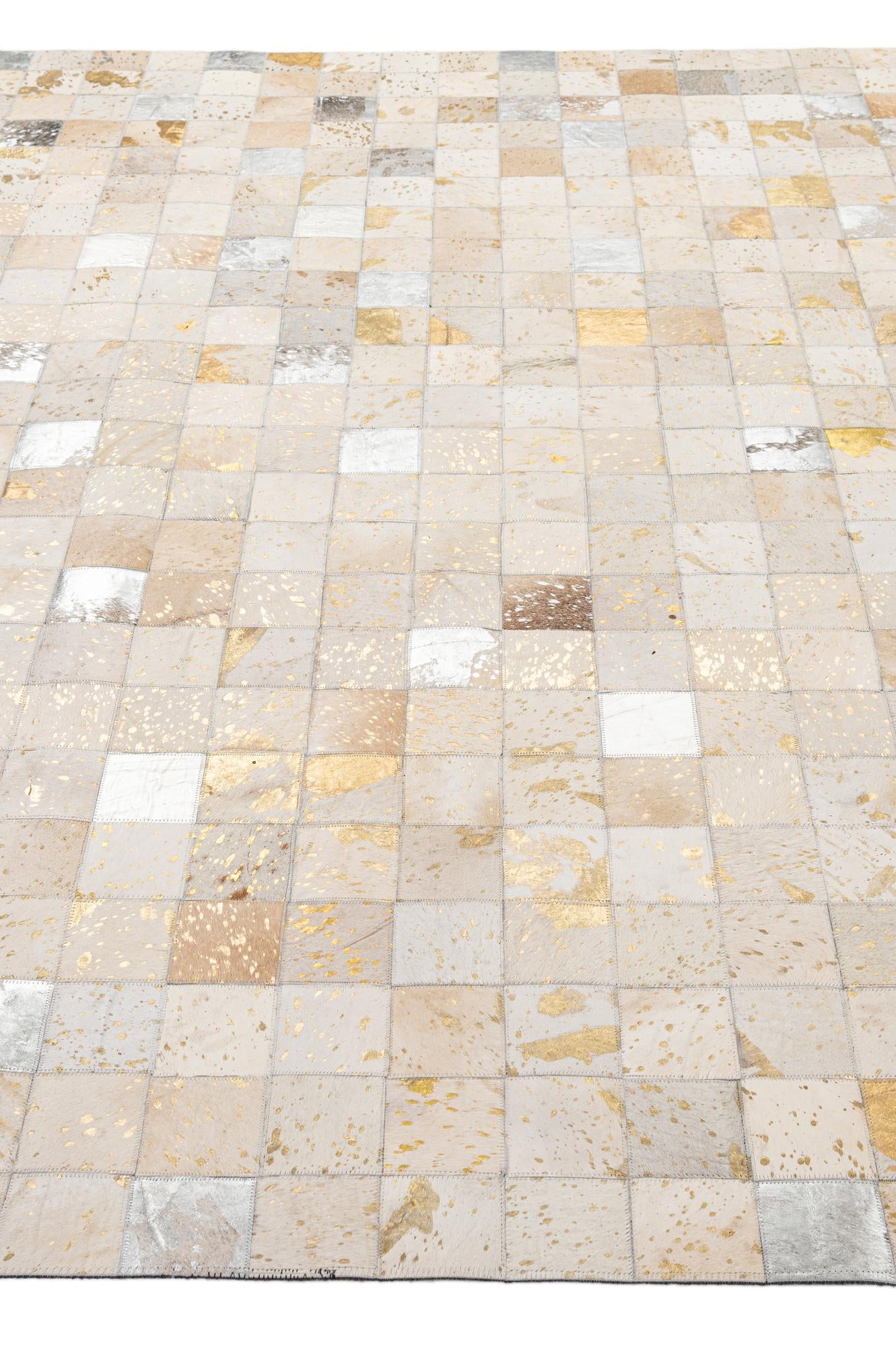 7' 11 x 9' 10 Cowhide - Patchwork Rug