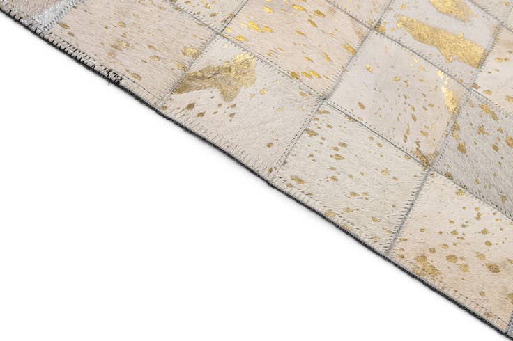 Detail image of 7' 11 x 9' 10 Cowhide - Patchwork Rug